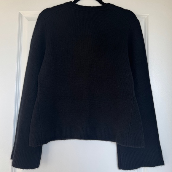 NWT!! QUINCE Women's Mongolian Cashmere Structured Cardigan Sweater Black Large - Picture 6 of 14